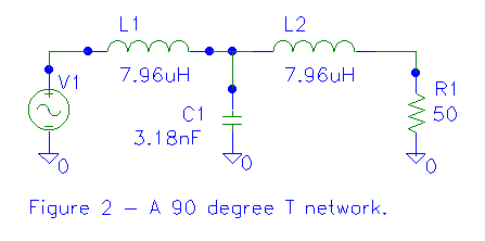 Figure 13-3 - A 90 degree T network.